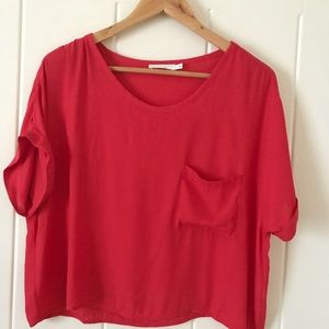 Lush red crop top